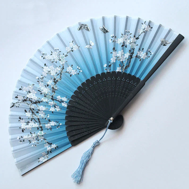 Classic Oriental Floral Folding Fan