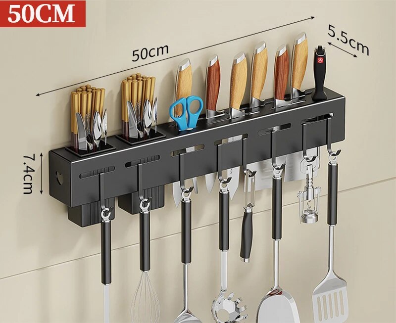 Space Saving Kitchen Storage Rack Tool Holder