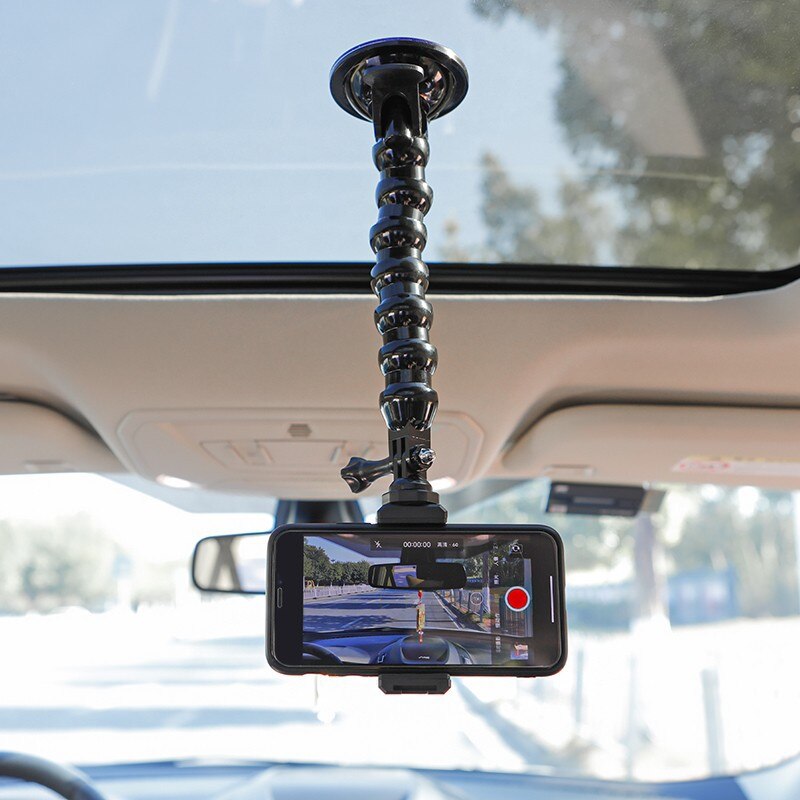 Adjustable Car Mount Phone Holder with Strong Suction - Pexav