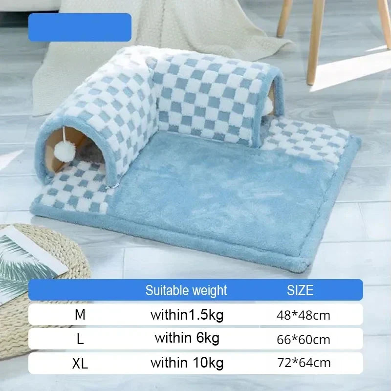 Fun Cat Play Tunnel Bed House