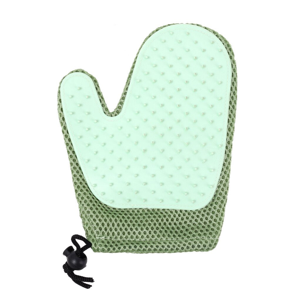 Pet Grooming Dual Sided Hair Removal Gloves