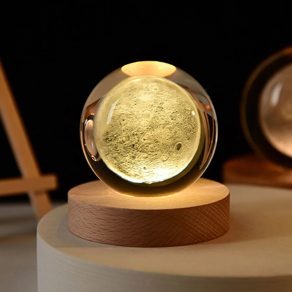 Colorful 3D Solar System Globe Lamp