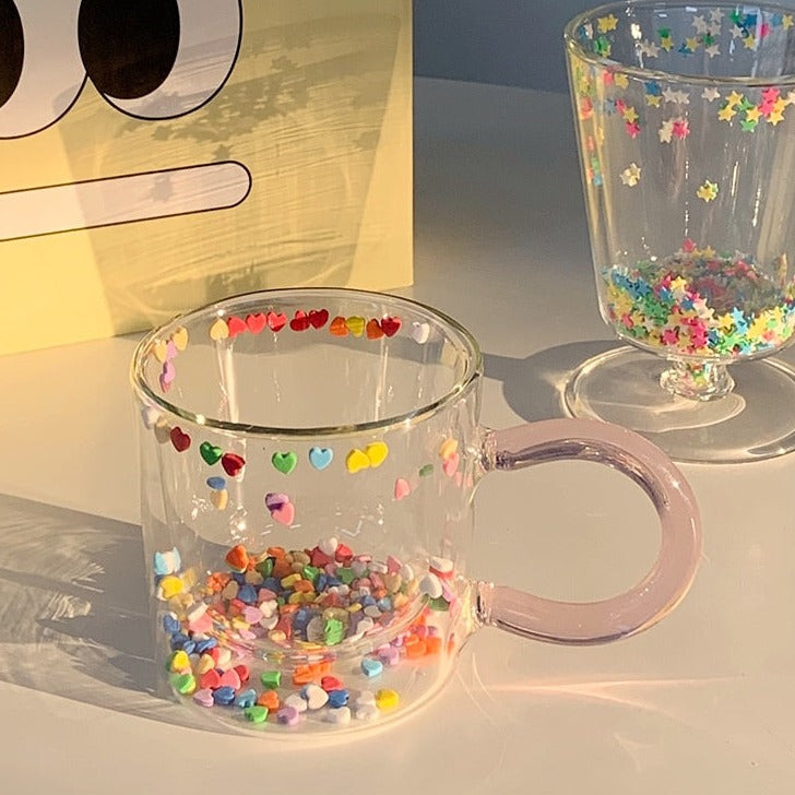 Insulated Double Walled Glass Mug