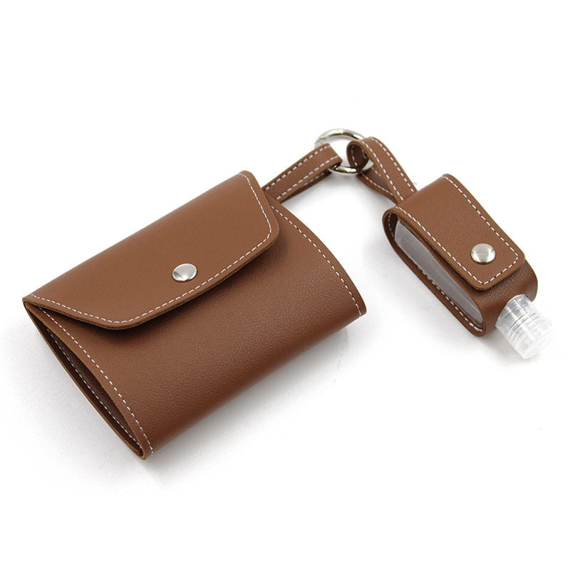 Travel Size Sanitizer Mask Holder Wallet