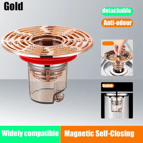 Easy Clean Magnetic Bath Drain Cover
