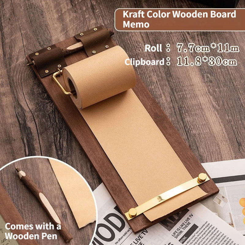Wooden Desk Clip Board