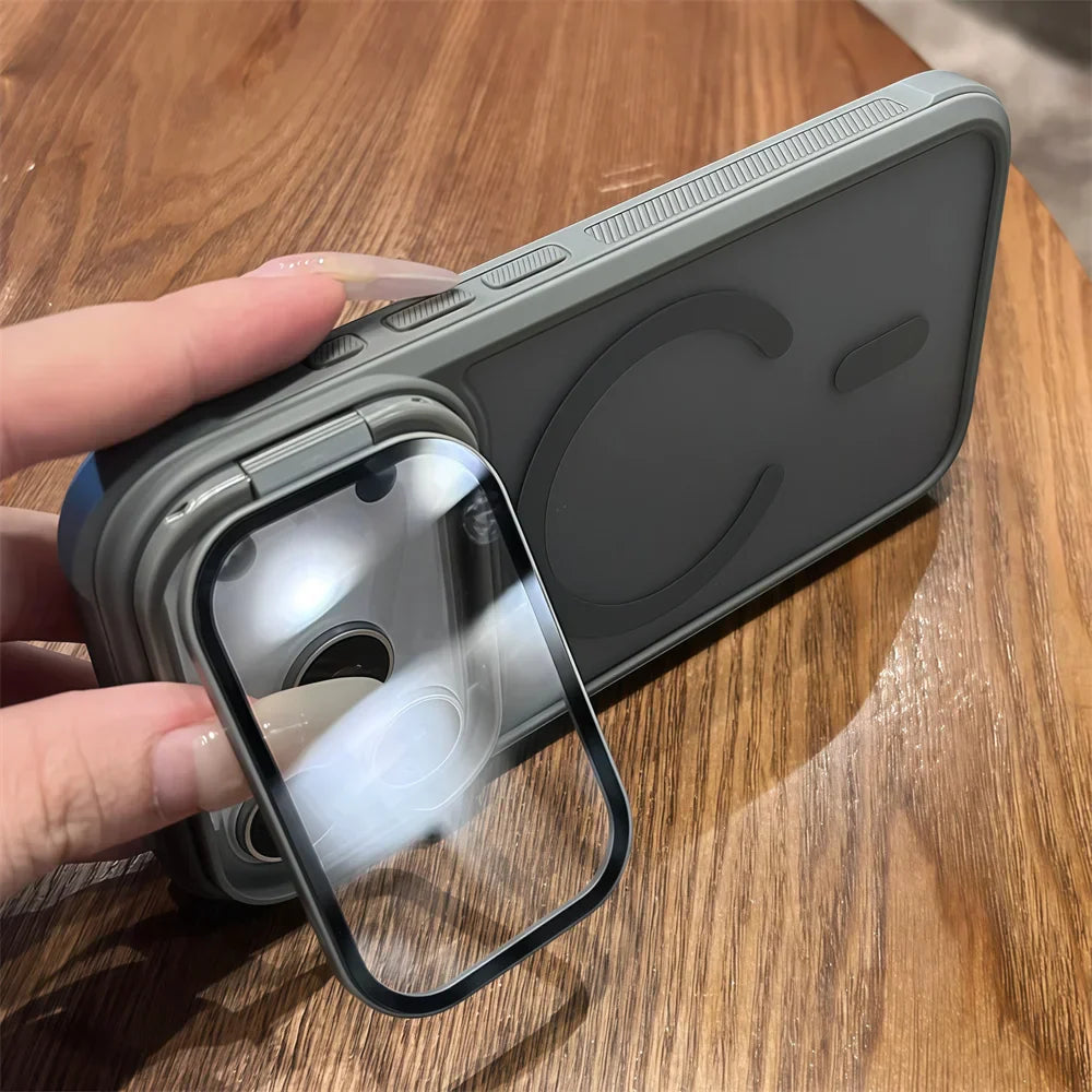 Clear Screen Guard Flip Phone Magnetic iPhone Cover