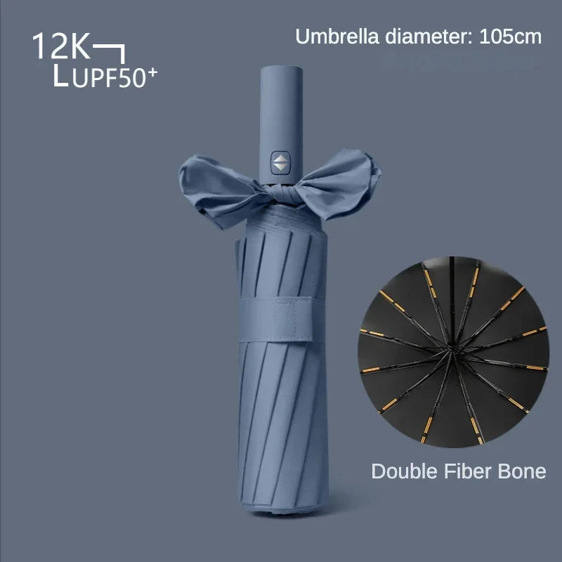 Windproof Waterproof Compact Sun Umbrella