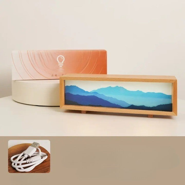 Colorful LED Digital Art Table Lamp