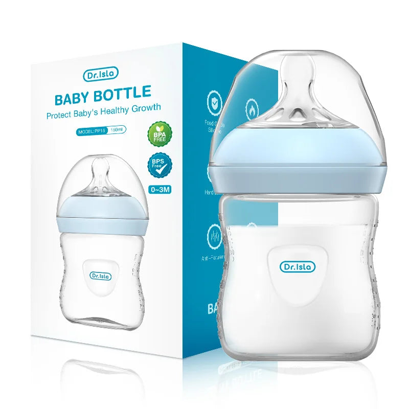 Safe Baby Milk Bottle, Easy Clean & Anti Colic Design