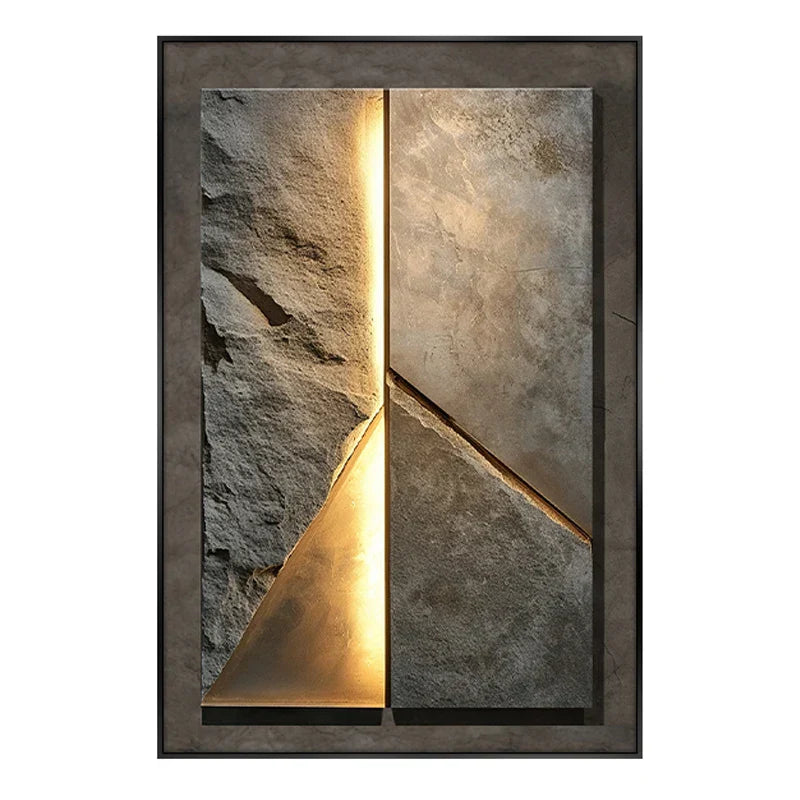 Rugged Stone Effect LED Wall Light