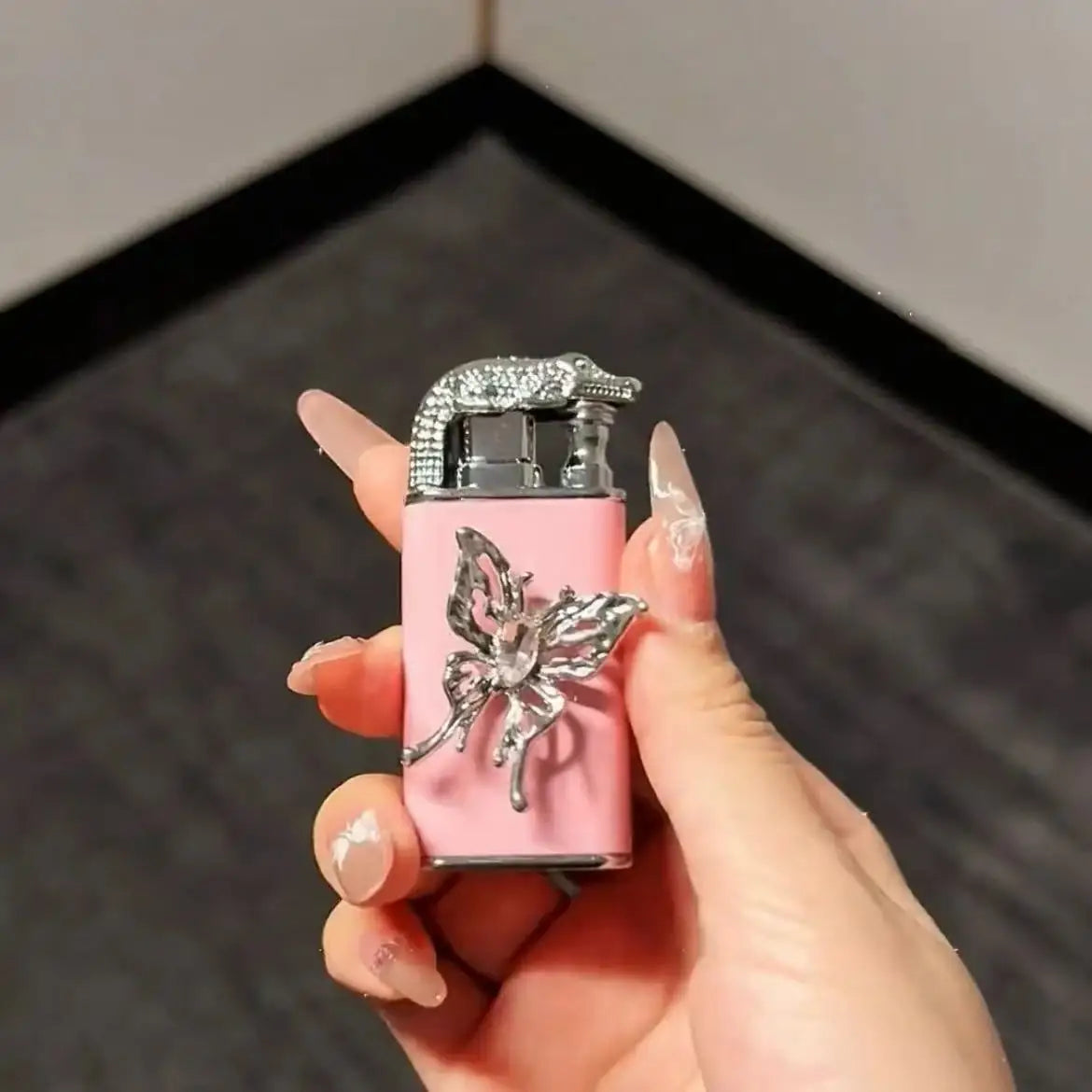 Classic Wing Design Dual Flame Butane Lighter