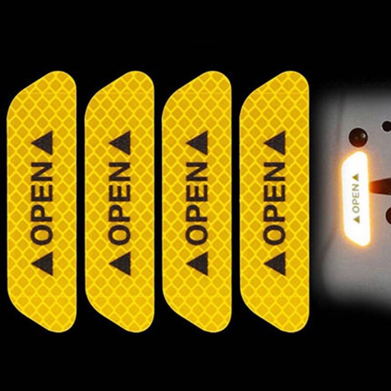 4PCS Safety Reflective Warning Stickers