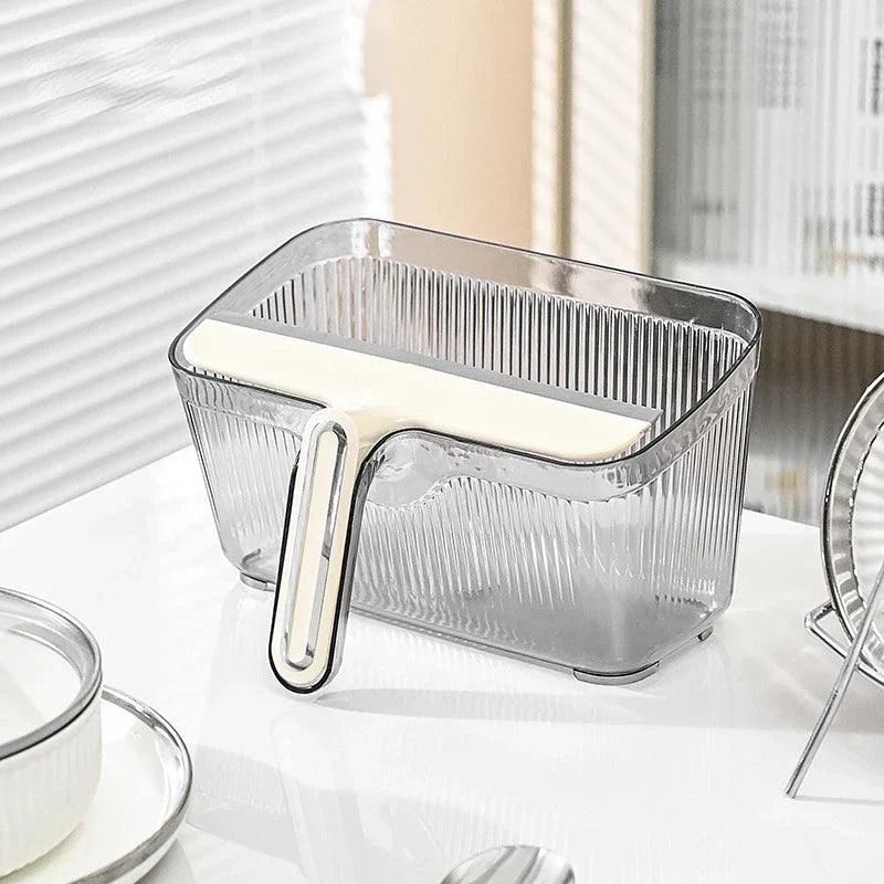 Dual Function Kitchen Trash Can Scraper