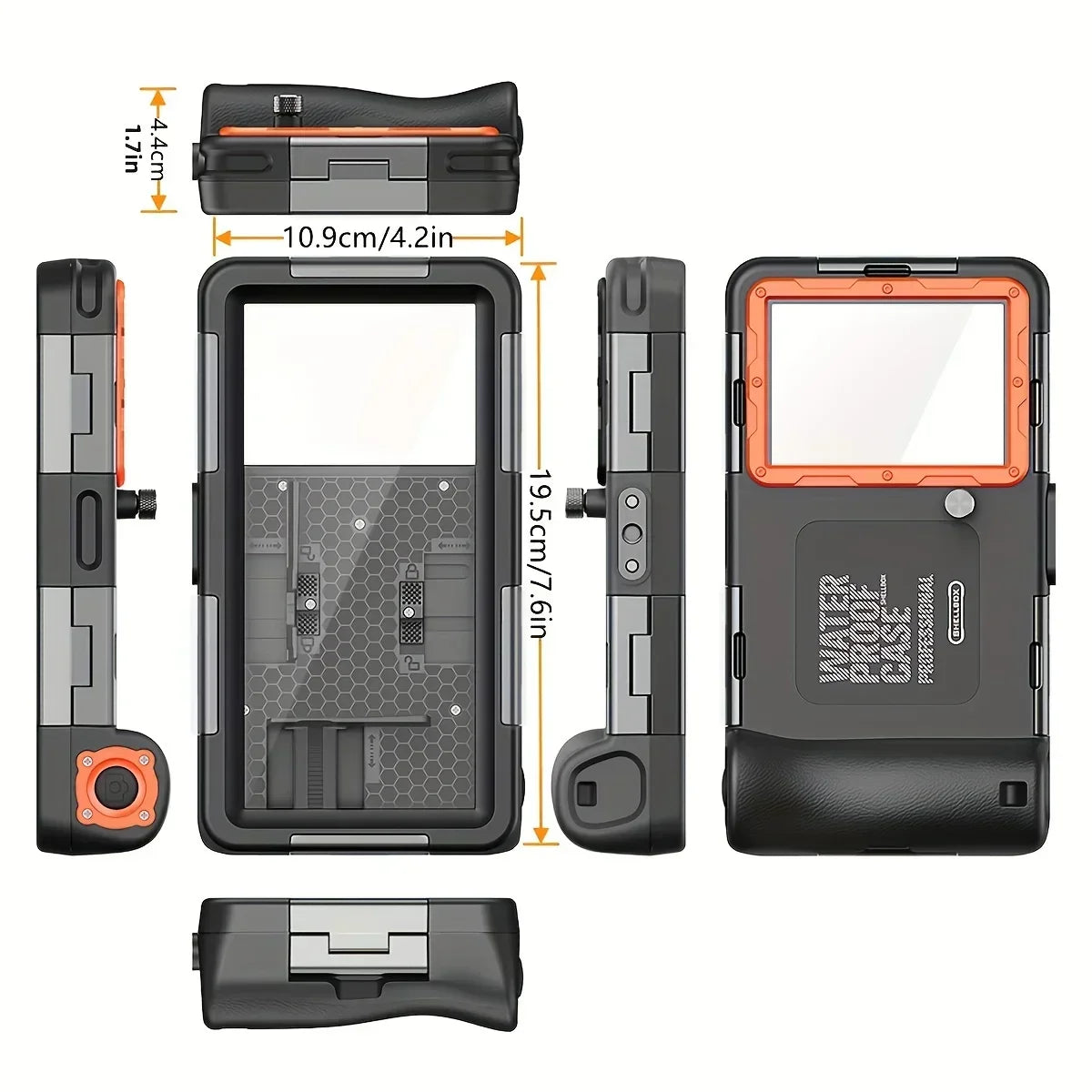 Waterproof Phone Pouch with Depth Protection and Strap