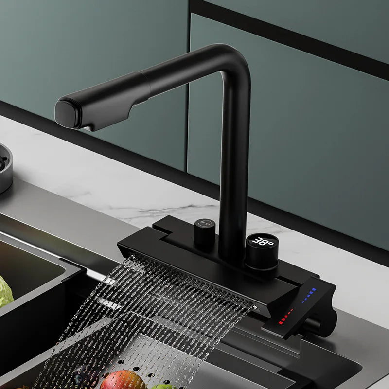 Modern Touchless Pull Down Kitchen Sink Faucet