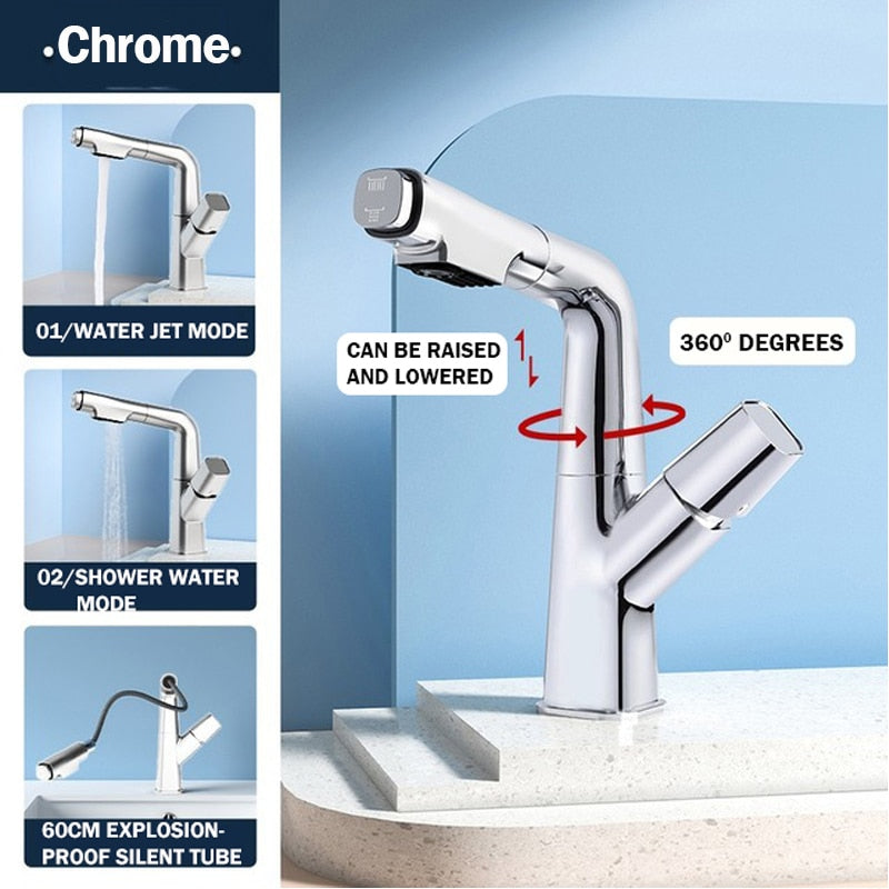 Contemporary 360 Degree Kitchen Sink Faucet