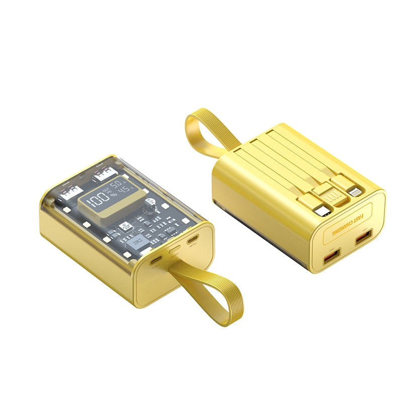 Clear Fast Portable Phone Charger Powerbank