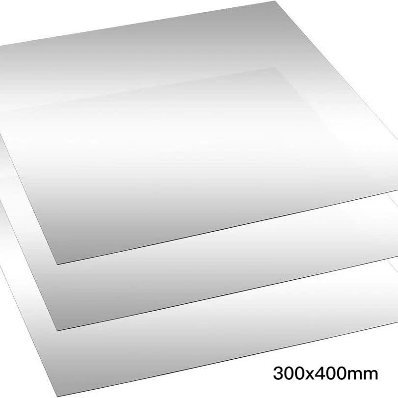 Silver Two-Way Mirror Panel – Double-Sided Acrylic PMMA Infinity Smart Surveillance Glass for Home and Commercial Use