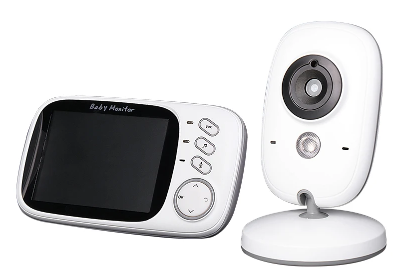 Compact Baby Video Monitor with Night Vision and Audio