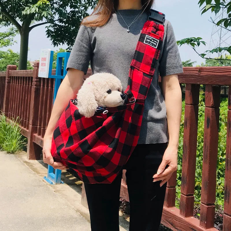 Comfortable Pet Sling Carrier with Secure Buckle