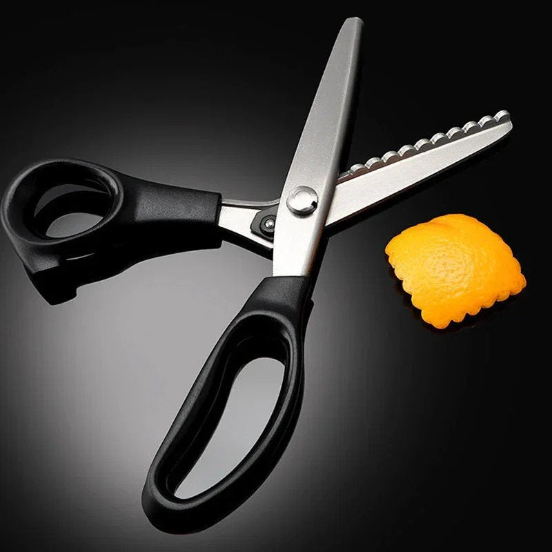 Sharp Zigzag Scissors for Fabric Cutting