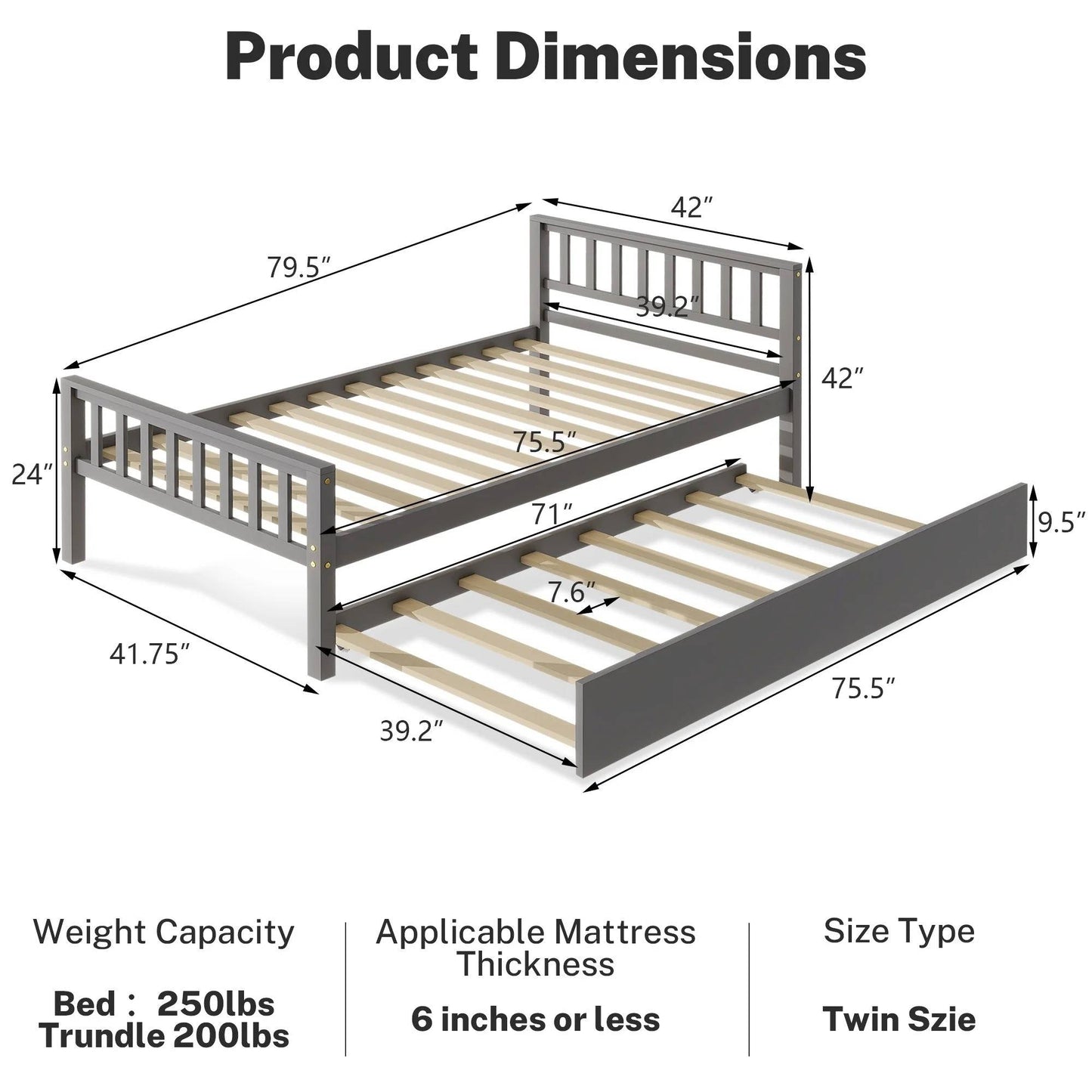 Space Saving Double Bunk Bed