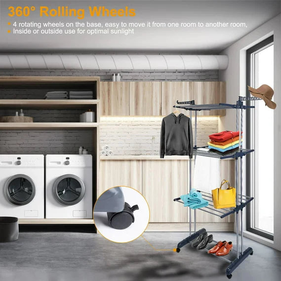 Collapsible Large Capacity Laundry Drying Rack