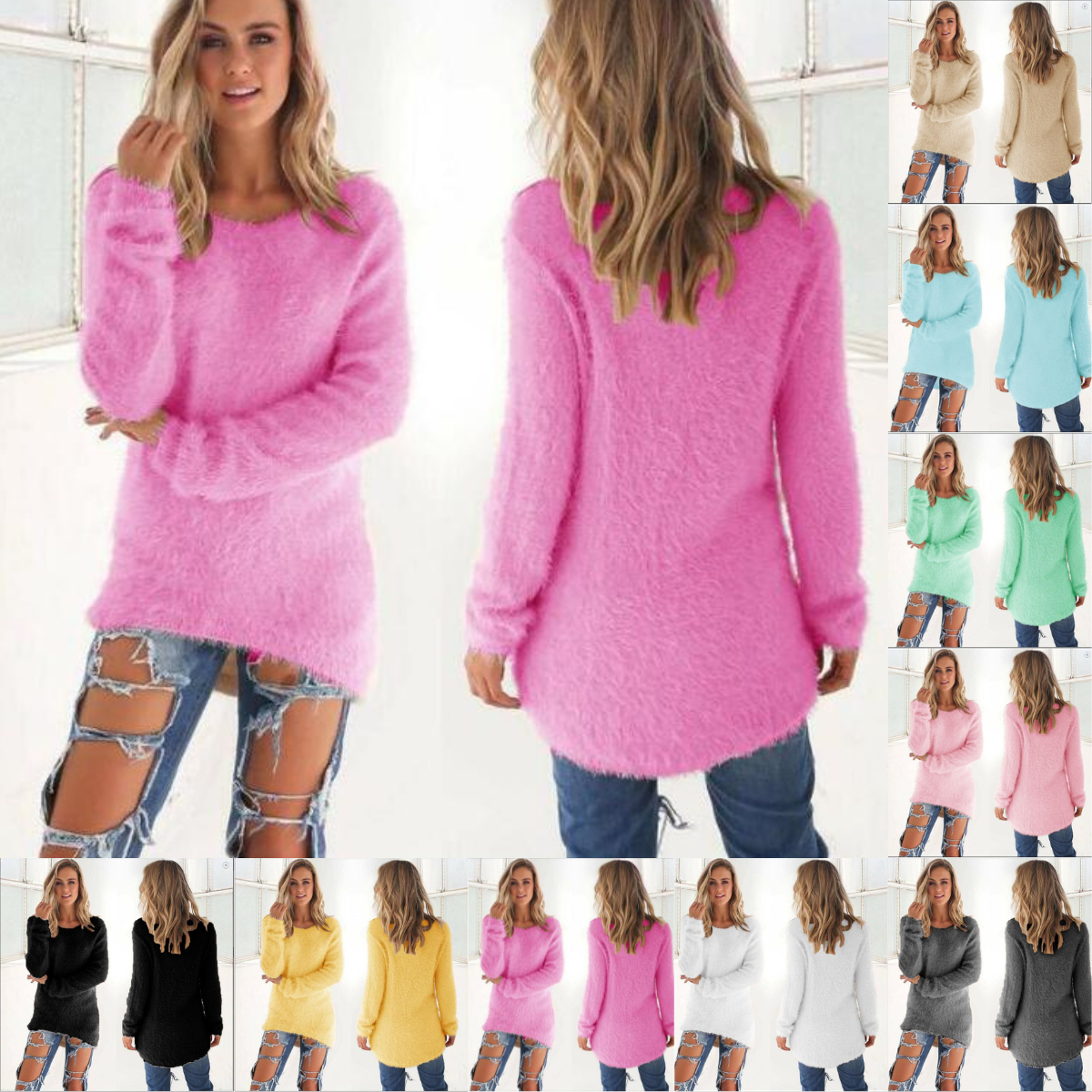 Casual Ladies Sweater - Ella-Beige-S-Nora Luxe