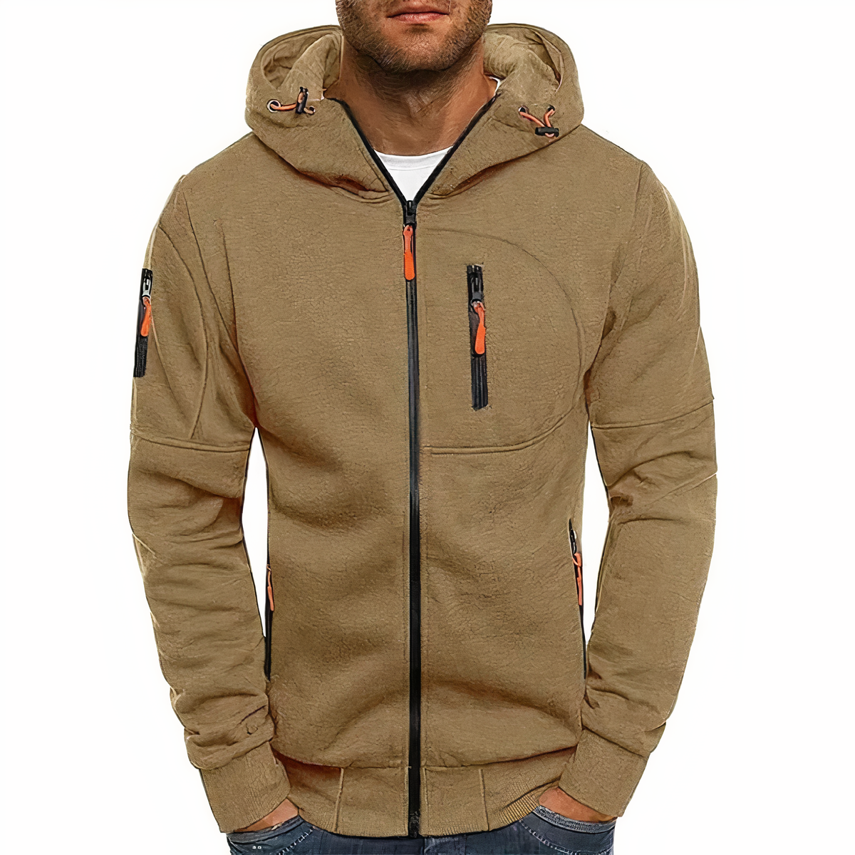 Comfortable Men's Vest - Finn-Khaki-XS-Nora Luxe