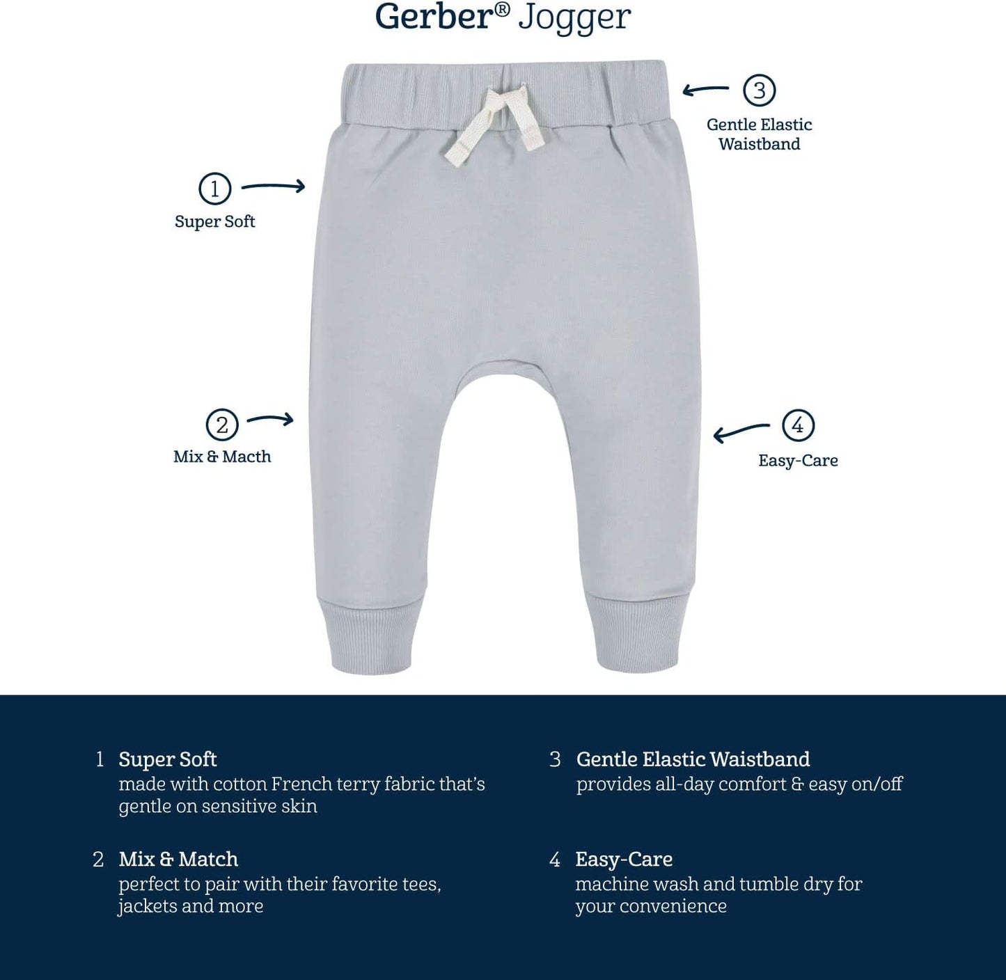 Comfortable Toddler Jogging Pants - 3-Pack Essentials-Black-12-18 months-Nora Luxe