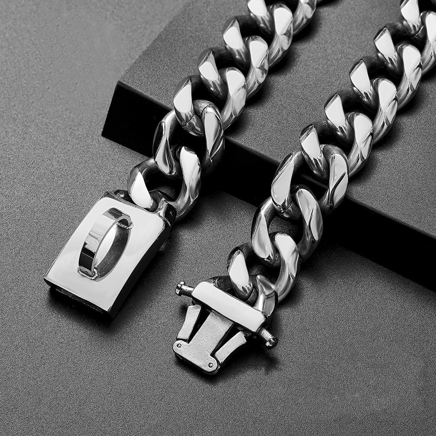 Dog Collar - TitanSteel-Gold-17.72 inches-Nora Luxe