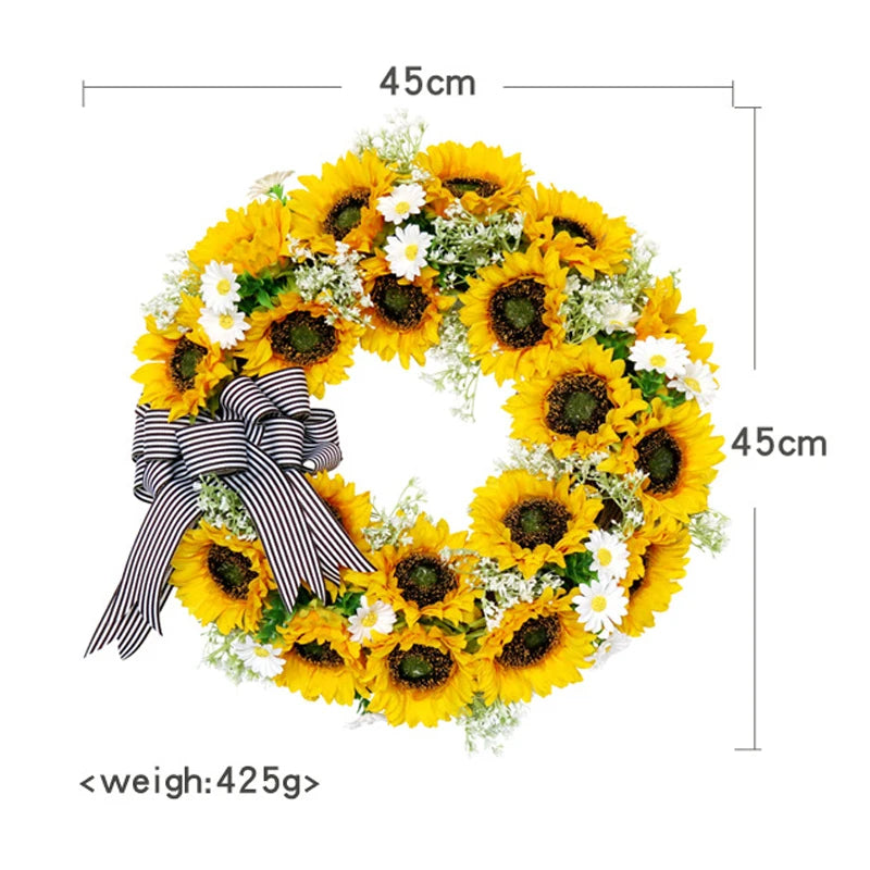 Bright Floral Spring Wreath