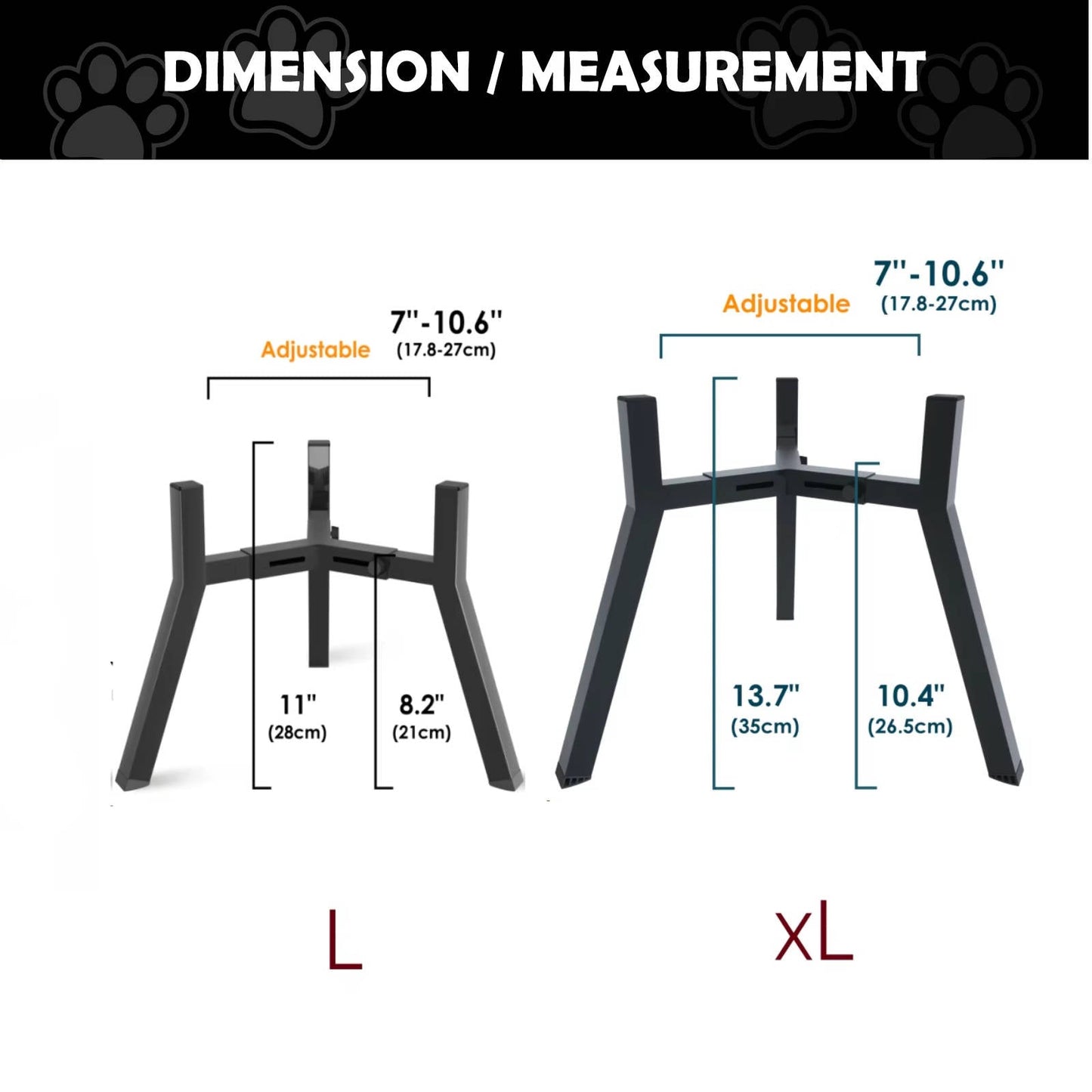 Adjustable Pet Food Bowl Holder
