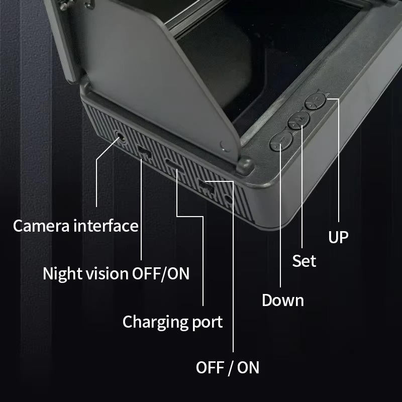 Compact Fish Finder Camera with 4.3 LCD Display
