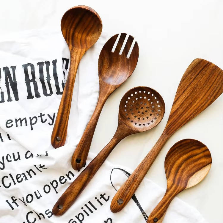 Natural Wood Kitchen Tool Set