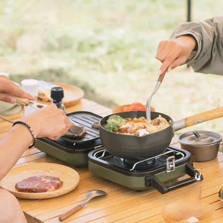 Compact 2 Burner Outdoor Camping Gas Grill - Pexav