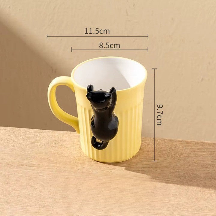 Funny Feline Ceramic Coffee Mug