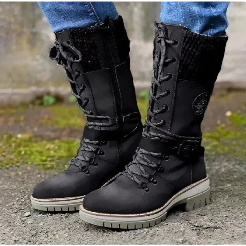 Fashionable Winter Boots for Women - Livia-Black-4.0-Nora Luxe