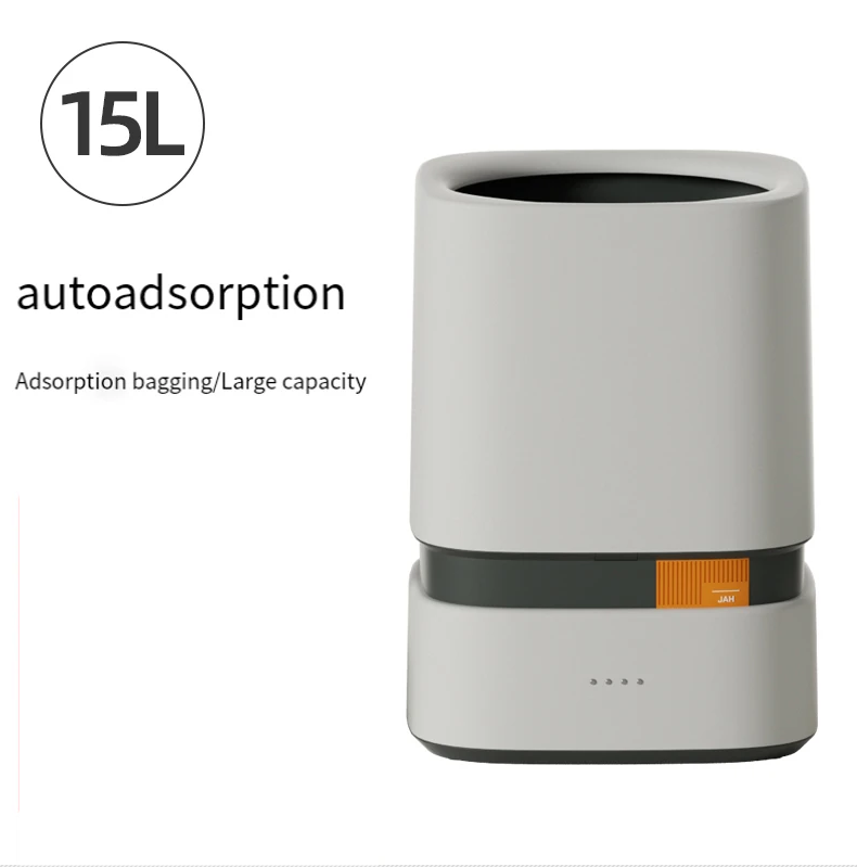 Touchless Sensor Trash Can with Bag Dispenser