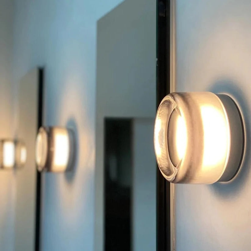 Chic Textured Glass LED Wall Light
