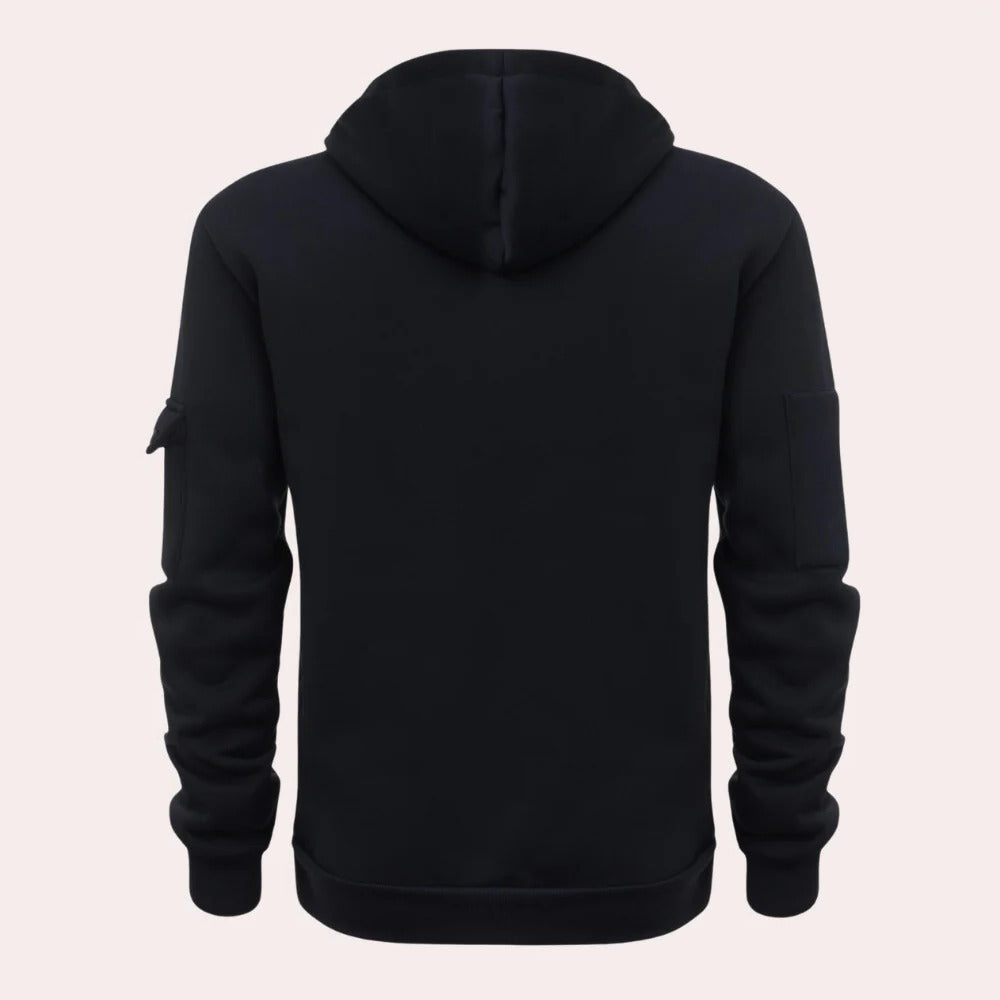 Classic Fit Mens Casual Hooded Sweatshirt