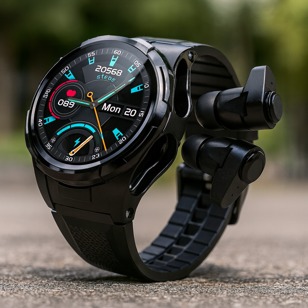 Wireless Fitness Smartwatch Headphones - Pexav