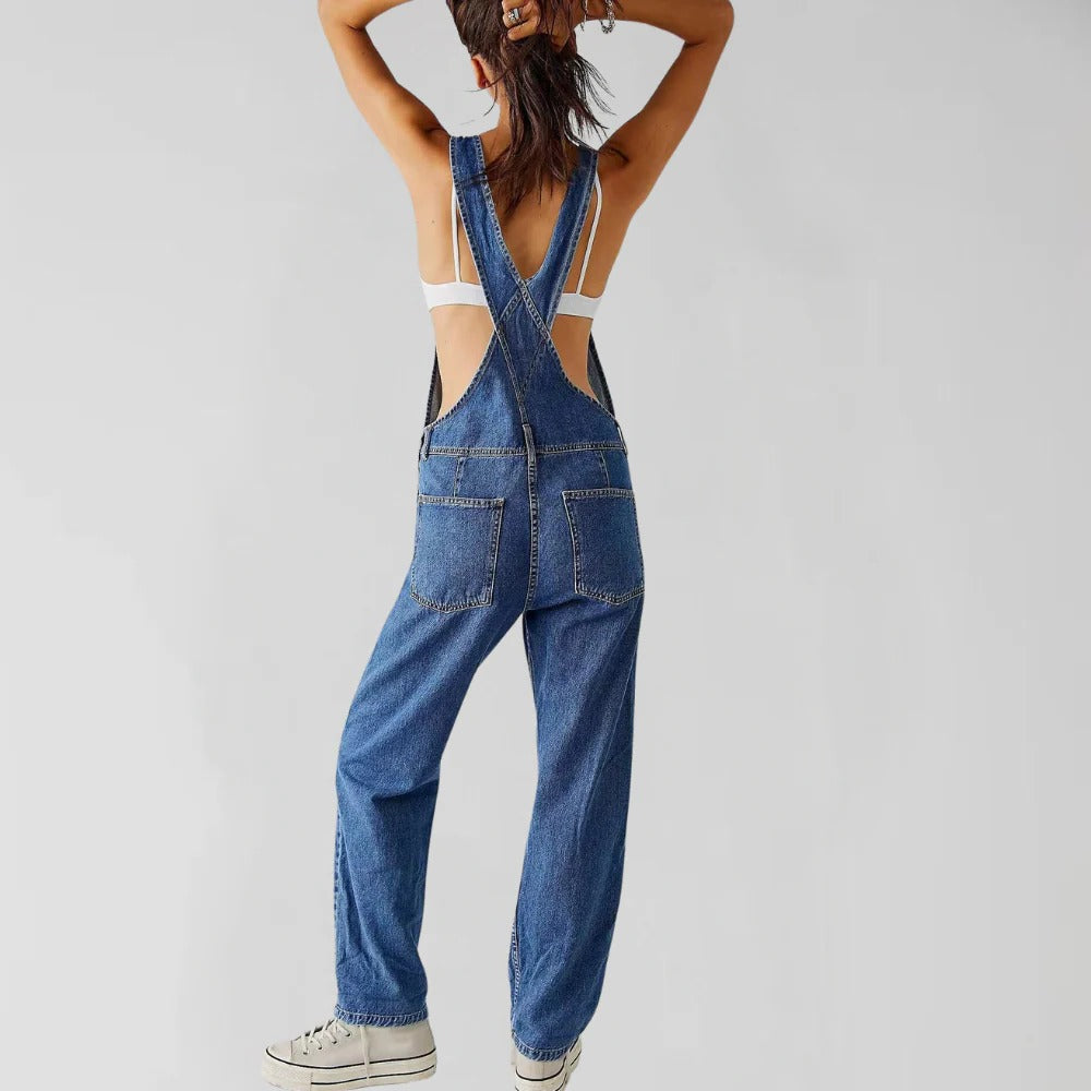 Stylish Blue Jeans Jumpsuit for Women