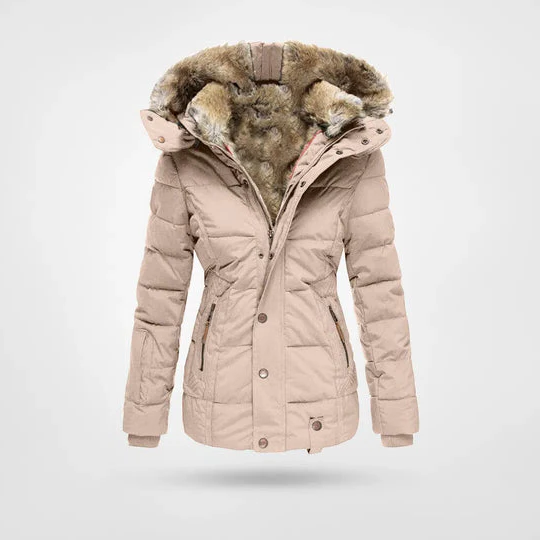 Stylish Insulated Parka Coat with Hood