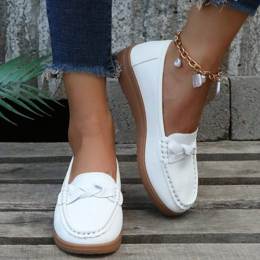 Comfortable Leather Slip On Casual Loafers Shoes