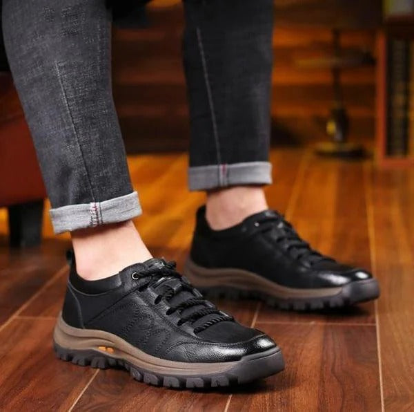 Comfortable Men's Leather Support Shoes