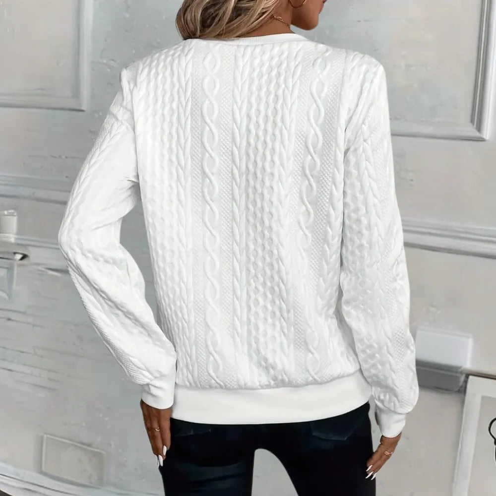 Comfy Relaxed Fit Women's Knit Sweater