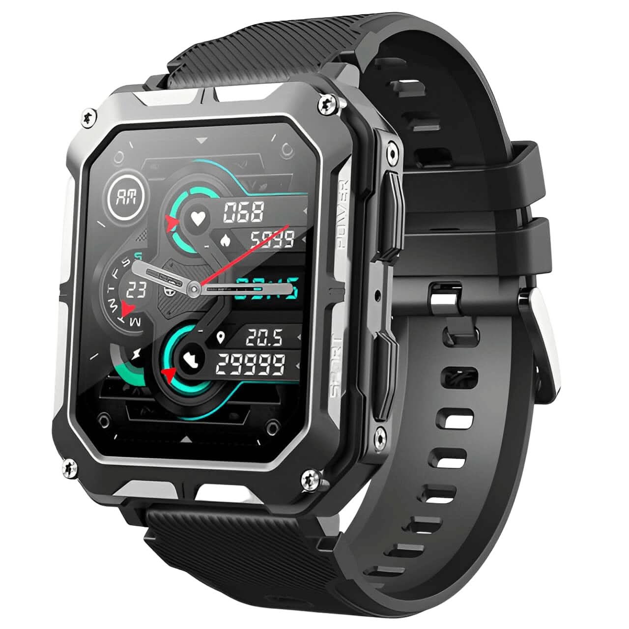 Indestructible Smartwatch - ArmorTime-Black-Nora Luxe