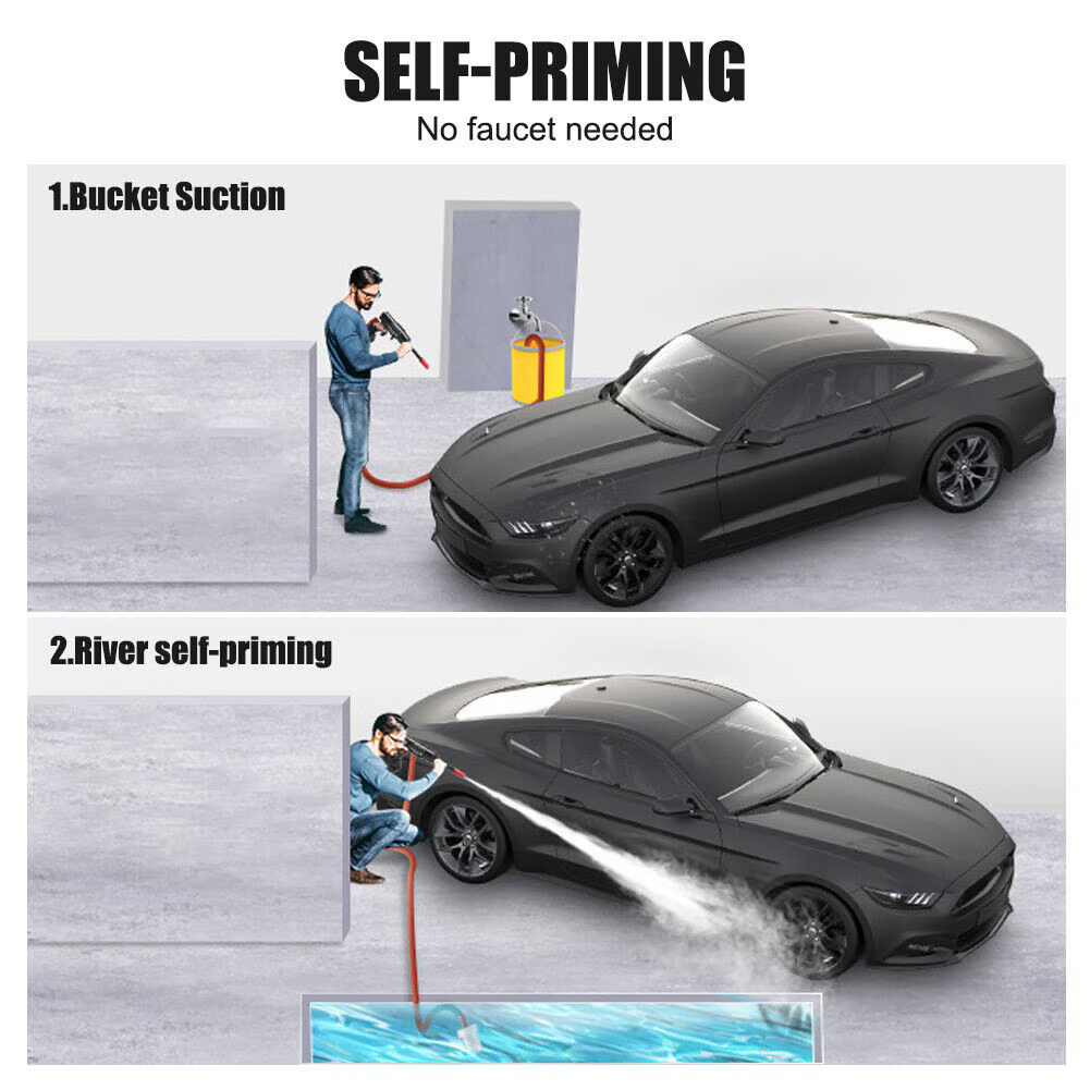 Wireless Handheld Power Spray Water Pistol Kit